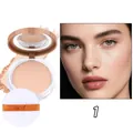 Professionelles wasserfestes mattes QICIY Kompaktpuder Nuance 1 für langanhaltendes Make-up - 01 Natürliches Elfenbein