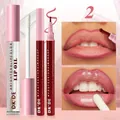 Professionelles DK'DE Lippen-Make-up-Set mit Glitzer-Lippenöl und Lippenstiften - Stil 2 (02#)