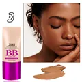 QICIY 3-in-1 moisturizing BB cream foundation for deep skin tones, shade 3, 35ml tube - No.03