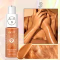 Long-lasting shimmering bronze QICIY Body Glow Oil for radiant and glowing skin, 30ml bottle - 03# Bronze Gold