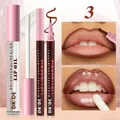 DK'DE Lippenöl und Lippenkonturenstift Set für glänzendes dunkelrotes Lippen-Make-up - Stil 3 (03#)