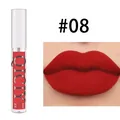 Matte liquid lipstick in deep red shade #08 by QICIY for long-lasting lip wear - #08
