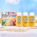 FORMBO hair and body care travel set including shampoo, conditioner and body wash bottles - 3-Piece Toiletries Kit / 3 Pieces*90ml / Yellow