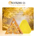 Triangular FORMBO yellow perfume soap for deep cleansing and long-lasting fragrance - Yellow