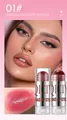 Macro view of QICIY natural makeup stick featuring shade 01# swatch and model effect - 01 Sweet Sister Pure Makeup