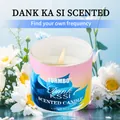 FORMBO 80g geurkaars variant met kleurrijk blauw etiket voor premium huisparfum - Verse Madeliefje (FBLZ004-25) / 80.00g