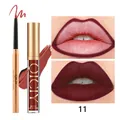 QICIY Mattes Lippenliner- und Lipgloss-Set in Nuance Nr. 11 für langanhaltendes Finish. - Farbe 11 / 3.2g