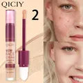 QICIY full coverage concealer stick for dark circles and spots shade 2 with hyaluronic acid - 2-in-1 Concealer Serum / 02