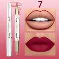 Lápiz de labios y pintalabios mate impermeable QICIY 2 en 1 profesional, tono n.º 7 para labios - Color 7 (Q1116#7) / 2.0g