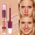 QICIY liquid concealer serum stick shade 4 with sponge applicator for blemish coverage - 2-in-1 Concealer Serum / 04