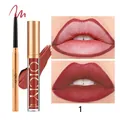QICIY Mattes Lipgloss- und Lippenkonturenstift-Set in Farbton 1 für langanhaltendes Make-up - Farbe 01 / 3.2g