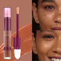 High coverage liquid concealer serum with sponge applicator in shade 5 for skin blemishes - 2-in-1 Concealer Serum / 05