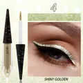 QICIY shiny golden pearlescent eyeliner with fine glitter effect and brush applicator - Shiny Golden (04#)