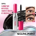Professional BMBN black mascara showing before and after lengthening eyelash effect - Black (B6997)