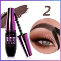 Detail of QICIY peel-off brow tattoo tint in dark brown showing the application effect. - Dark Brown