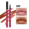 BMBN waterproof liquid lip liner shade 03 matte brown for precise lip contouring - No.03