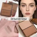 Rich Bear dual-color contour palette shade 03 with matte swatches and makeup effect - 03# Dual Color Contour
