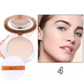 QICIY Matt-Puder Kompakt Farbton 4 mit Applikator-Puff und Hautergebnis-Look - 04 Gebräunt