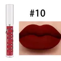 QICIY matte lip gloss long-lasting liquid lipstick in shade #10 dark red velvet finish - Up House Balloon