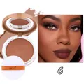 QICIY Mattierendes, wasserfestes Kompaktpuder für langanhaltendes Make-up - Farbton 6 - 06 Espresso