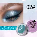 Shimmering teal blue liquid eyeshadow by QICIY, shade 02, for dramatic eye makeup - Blue-Green (02#)