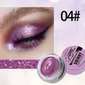 Professional QICIY 04# shimmer cream eyeshadow with radiant purple glitter finish - Purple (04#)