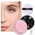 QICIY Puder zum Fixieren in Rosa mit weicher Make-up-Quaste, Farbvariante Nummer 5 - 15.00g / Nuance 05 (Rosa Ölkontrolle)