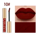QICIY matte lip gloss shade 10 with non-stick cup formula for long-lasting wear - Single Pack / Deep Red (10#)