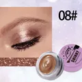 QICIY Flüssiger Lidschatten Schimmer Nuance 08# Metallic Rosegold Glitzer-Make-up - Roségold (08#)