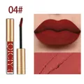 QICIY Matte Lip Gloss in deep red shade 04 featuring lip swatch and smooth texture - Retro Red (04#)