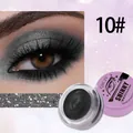 QICIY Schimmer-Flüssiglidschatten Nuance 10# mit metallischem Schwarz-Finish - Tiefschwarz (10#)