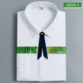 Elegant white bamboo fiber long sleeve professional dress shirt for women office wear - 35 / Tops / White