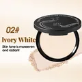 Tianwei 02 Ivory White pressed powder compact for a radiant and even skin tone finish - Ivory