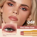 Fine glitter rose pink eyeshadow stick with shimmer finish for radiant eye makeup - 04# Fine Glitter Rose