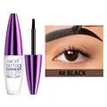 QICIY waterproof tattoo peel-off eyebrow gel in shade 4# Black for long-lasting makeup - 04# Black (Q538)