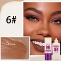 QICIY Soft Blur BB Foundation Cream Shade 6# for deep skin tones moisturizing makeup - Shade 06