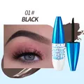 Long-lasting peel-off eyebrow gel 01# black waterproof tint for a natural defined look - Black