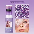 Stick glitter viola cangiante per viso capelli e corpo trucco serie stelle da 15g - Viola