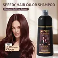 Vista detallada de champú colorante Argan Speedy en el tono profesional Medium Red Irise Brown - Marrón Rojo Irisado Medio (5002)