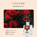 Premium rose scented hanging car air freshener diffuser 8ml glass bottle with wooden lid - Love Page (FB024) / 8ml