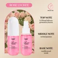 Professional alcohol-free rose lychee body spray for hair and skin in 50ml bottle - Rose Lychee / 50ml