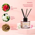 Eleganter Reed Diffuser mit Rosen- und Jasminduft, 100ml lang anhaltendes Aroma Set - 100ml / Rose