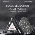 Jabón 2 en 1 FORMBO de hierbas para cabello y cuerpo, empaque triangular - Estilo Seducción Negra (FBZ010)