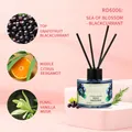 Sea of Blossom Blackcurrant Raumduft Diffusor mit schwarzen Duftstäbchen 100ml - 100ml / Johannisbeere