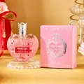 Boccetta di profumo Princess rosa a cuore 100ml con tappo a corona d'argento - 100ml / Cuore Rosa (LU1001)