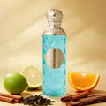 Long-lasting Arabian fragrance body splash mist in elegant turquoise quilted bottle - Cyan Blue-Valley (JB201)