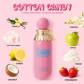 Cotton candy scent hair and body fragrance mist in pink bottle with ingredient icons - Cotton Candy / 200ml