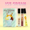 Set di profumi a lunga durata al gusto di gelato per donna in flaconi da 10 ml - Crema di Cocco/Cacao Caldo/Formaggio Mango (NAS3-1)