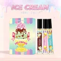 Set regalo di profumo da donna a tema gelato con tre diverse fragranze di dessert 10ml - Caffè/Popcorn/Biscotto (NAS3-2)
