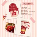 Cherry scented perfume and hand cream gift set featuring sweet fruity fragrance notes - Cherry Fragrance Set (IC501-1) / 50 ml + 30 g / Red